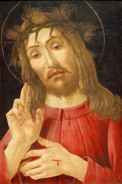 Christus als Schmerzensmann von Sandro Botticelli